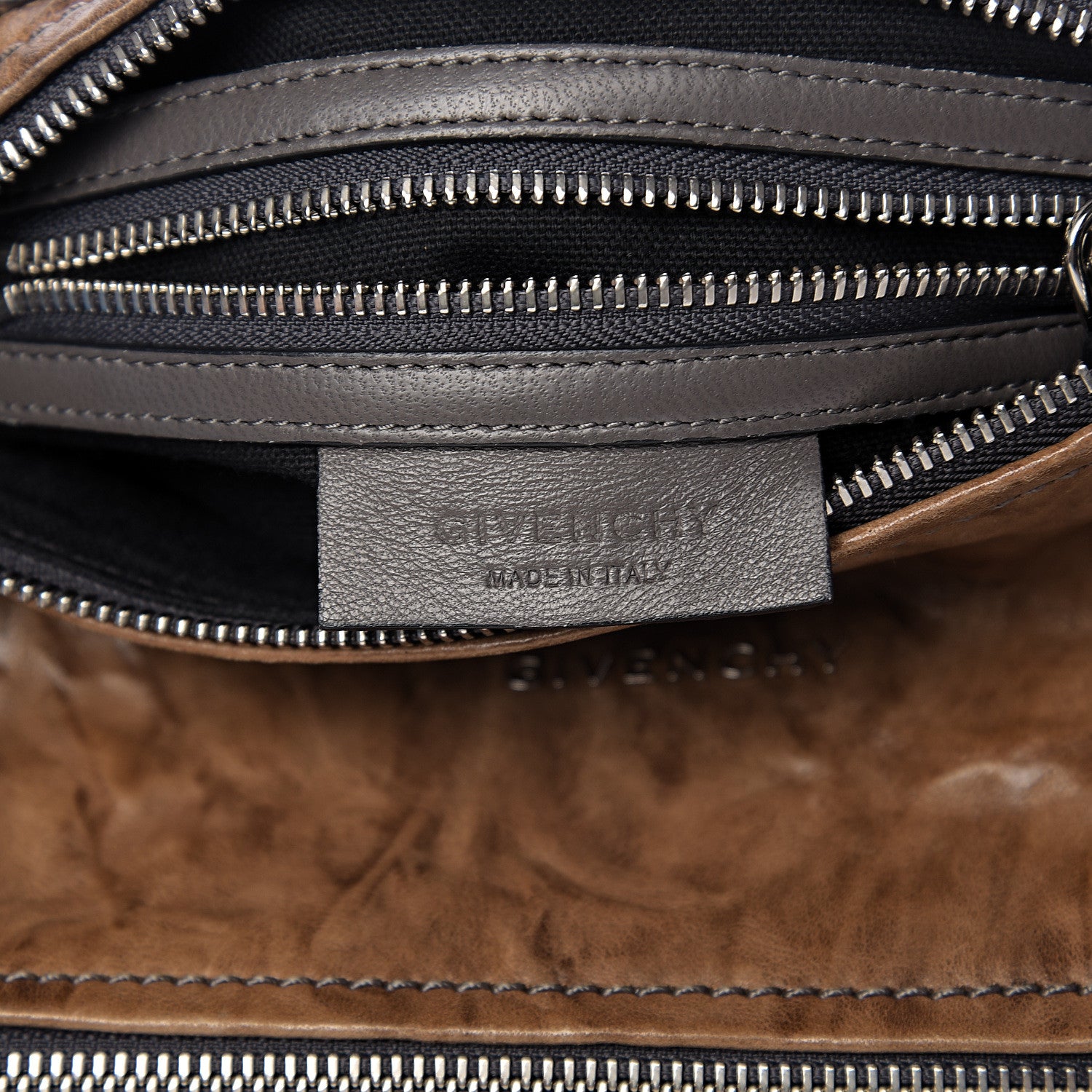 Givenchy Tumbled Sheepskin Mini Pandora Charcoal 5 of 9