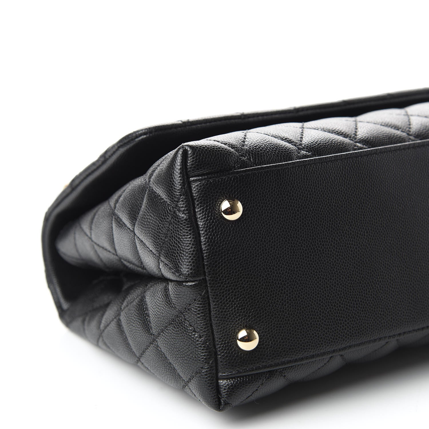 Chanel Caviar Quilted Small Coco Handle Flap Black 6 of 10