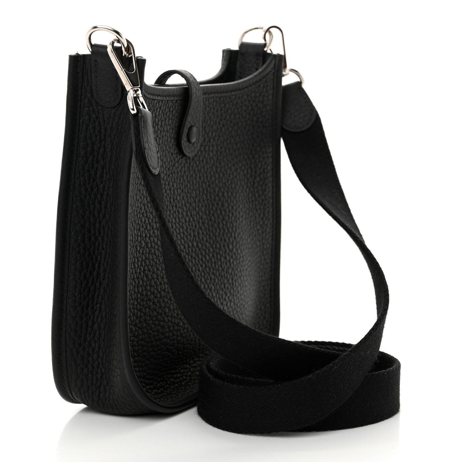 Hermes Taurillon Clemence Evelyne TPM Black 3 of 11