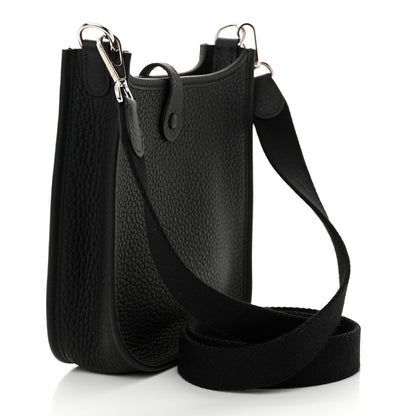 Hermes Taurillon Clemence Evelyne TPM Black 3 of 11
