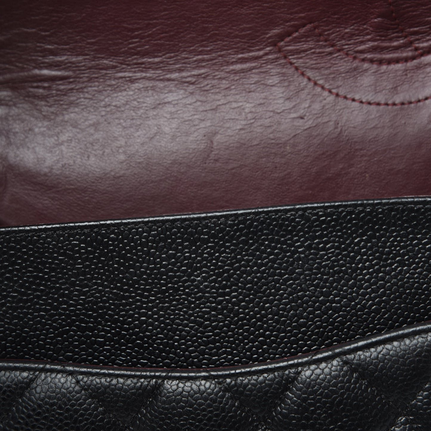 Caviar Quilted Maxi Double Flap Black