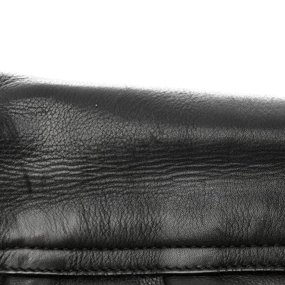 Prada Cervo Antik Easy A Foldover Pushlock Flap Satchel Black 17 of 18