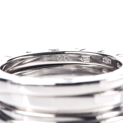 Bulgari 18K White Gold B.Zero1 Two-Band Ring 55 7.25 6 of 6