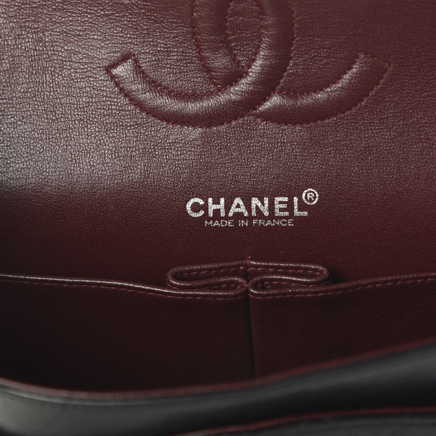Chanel Lambskin Quilted Medium Double Flap Black 8 of 11