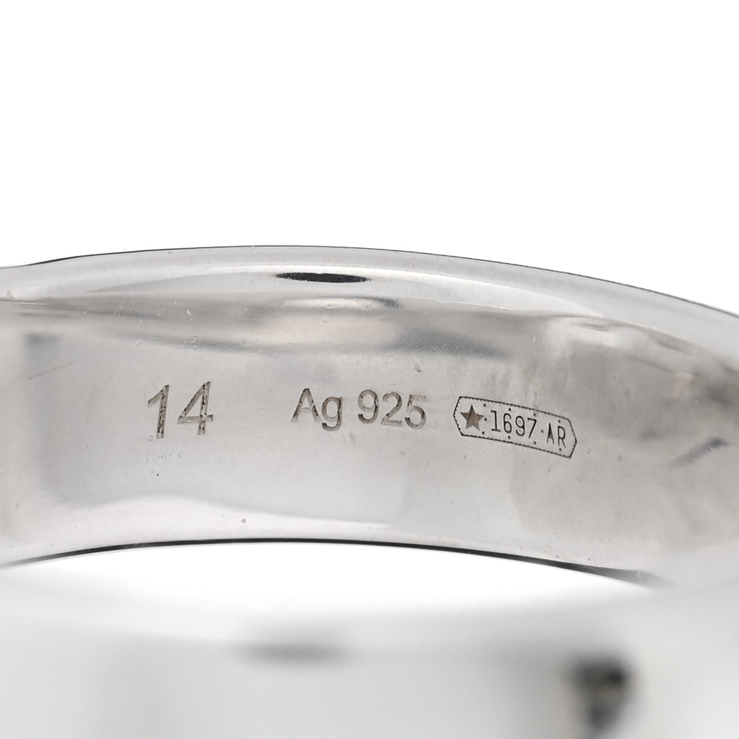 Sterling Silver Interlocking G Ring 54 6.75