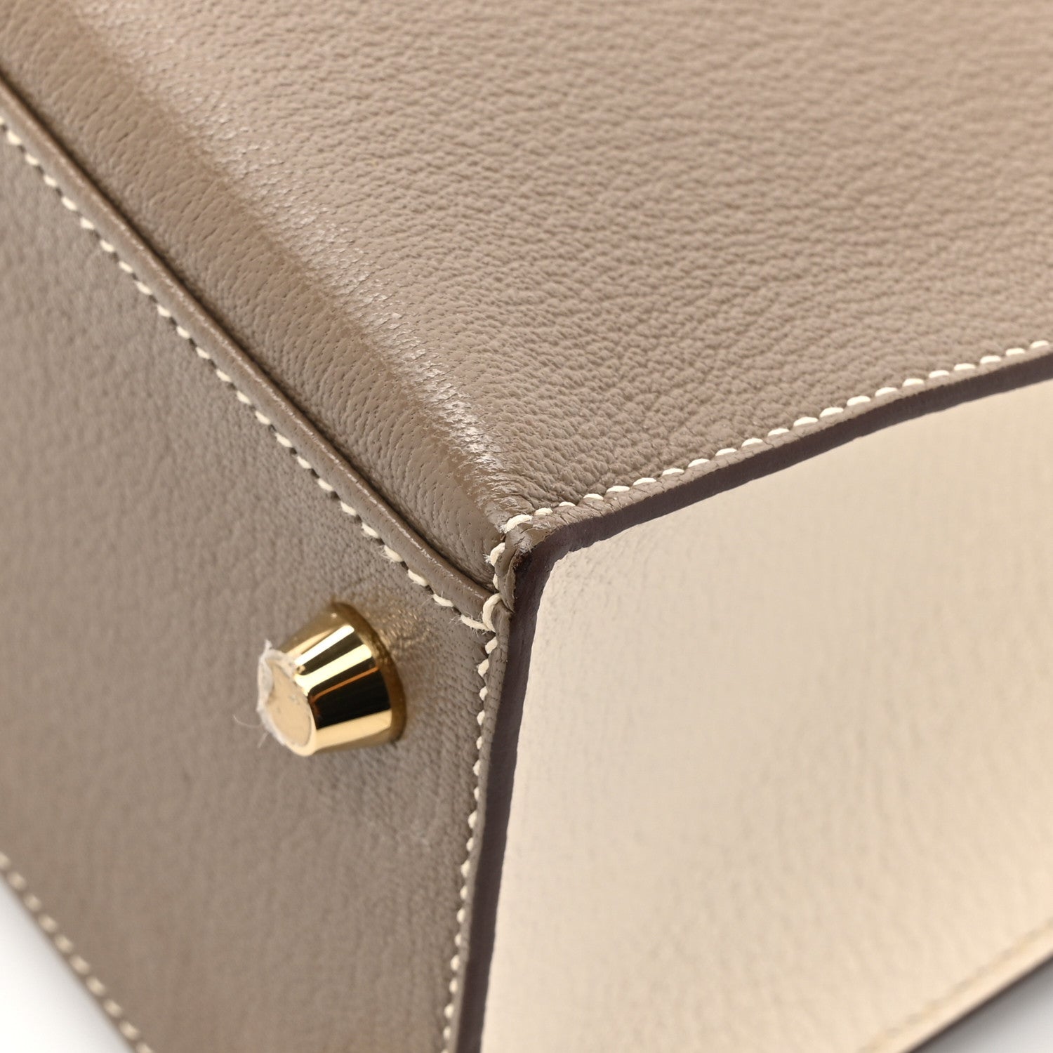 Hermes Chevre Mysore Horseshoe Kelly Sellier 25 Gris Asphalte