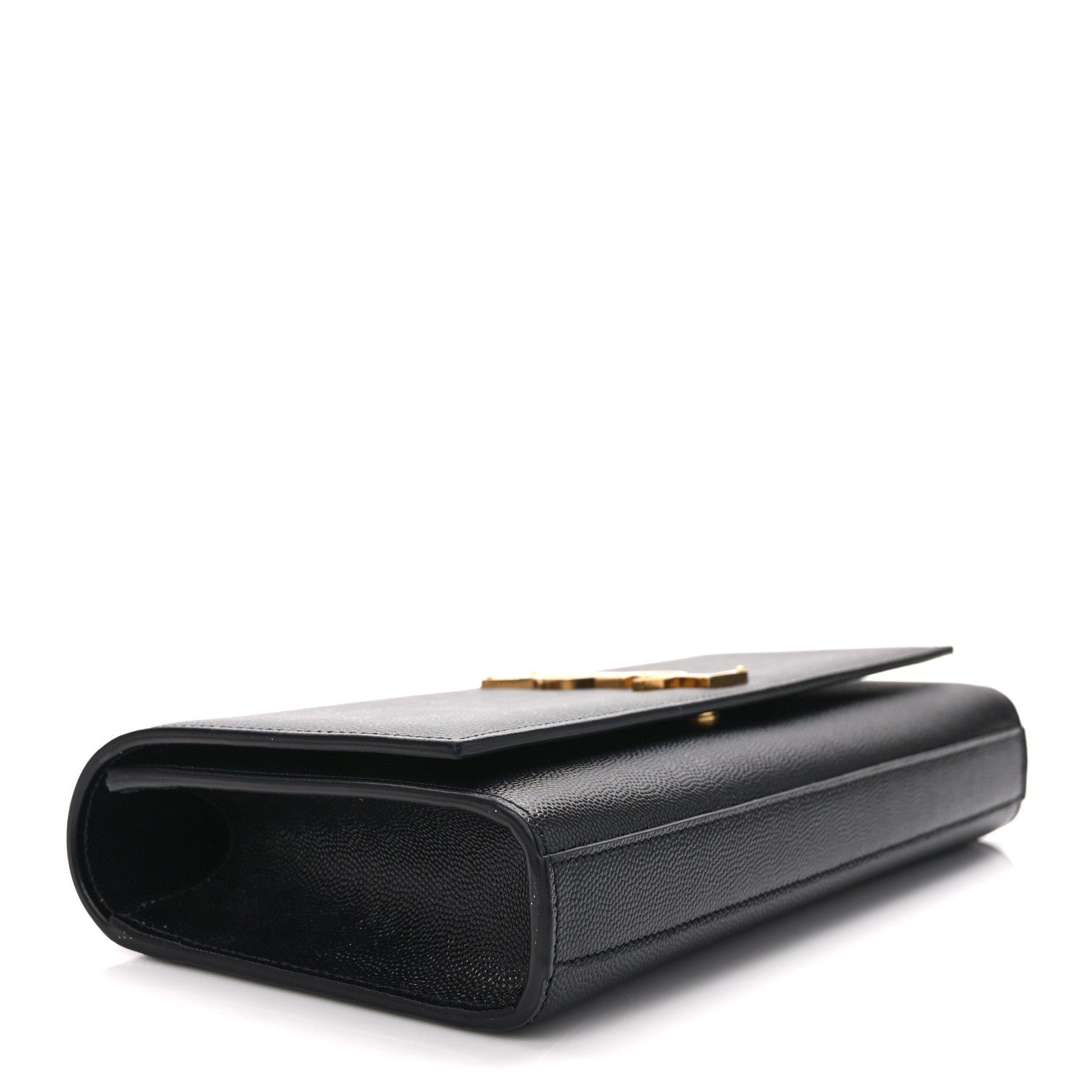 Saint Laurent Grain De Poudre Monogram Cassandre Clutch Black 4 of 10