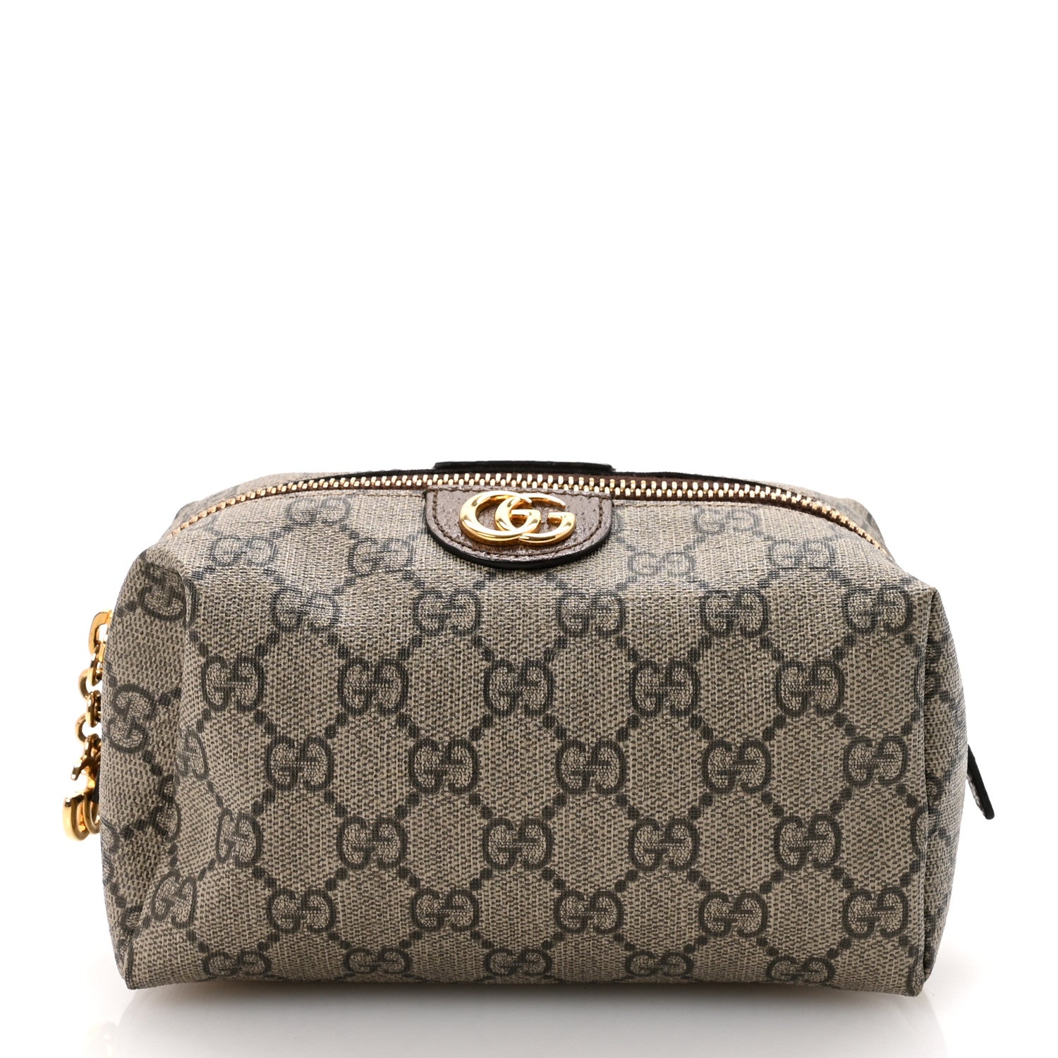 Gucci Soft GG Supreme Monogram Calfskin Medium Ophidia Cosmetic Case Beige Ebony New Acero 1 of 8