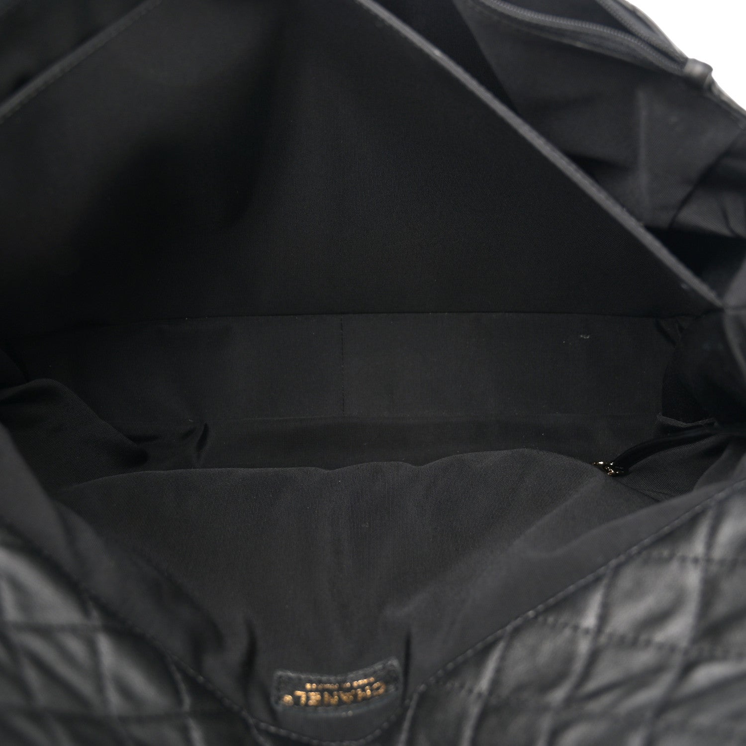 Chanel Calfskin Quilted XXL Travel Flap Bag Black 6 of 11
