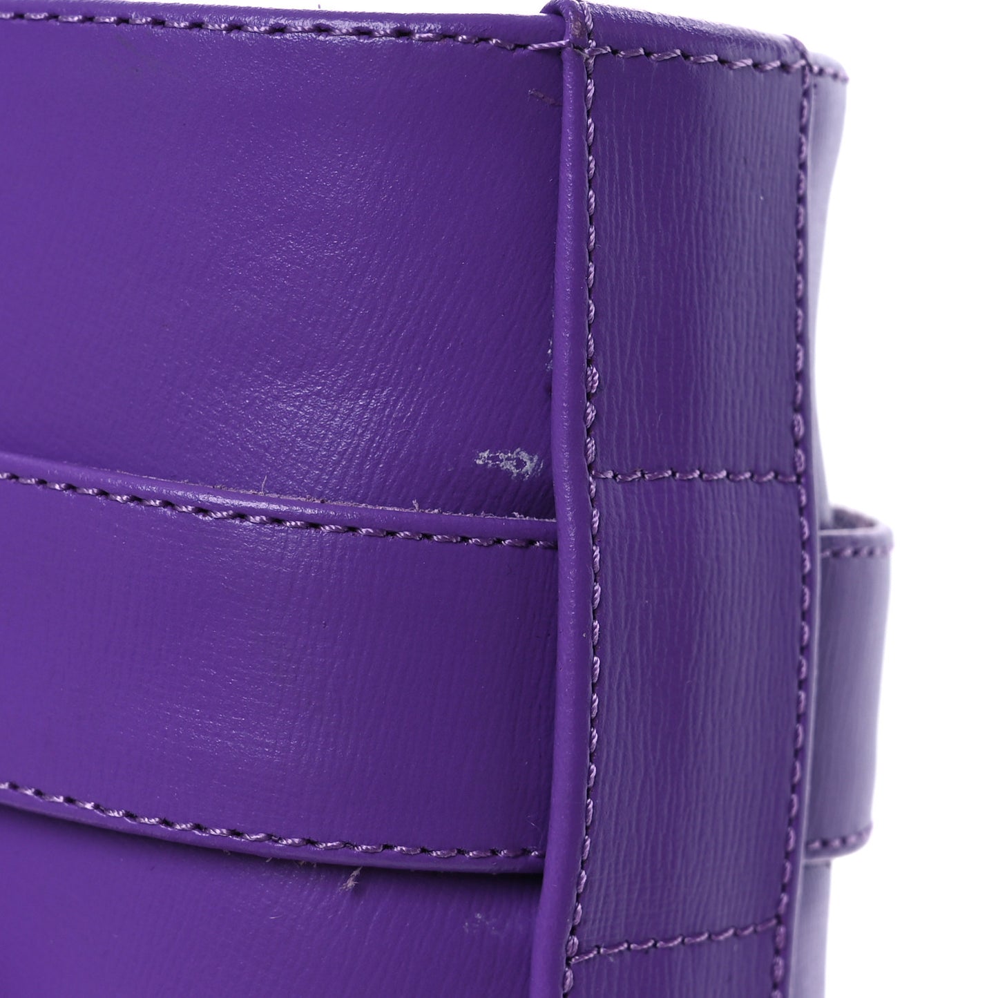 Calfskin Shark Lock Ankle Boots 39.5 Ultraviolet