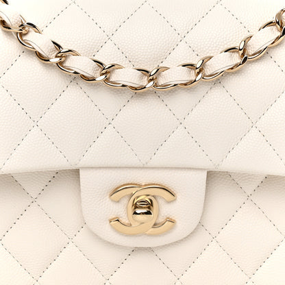 Chanel Caviar Quilted Small Double Flap White 8 of 11