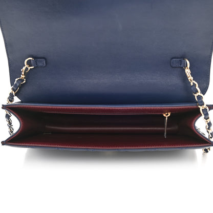 Chanel Sheepskin Quilted Small Beauty Lock Flap Navy 5 of 10