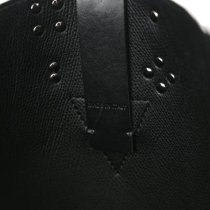 Christian Louboutin Calfskin Empire Spike Studded Mini Cabachic Bucket Bag Black 7 of 13