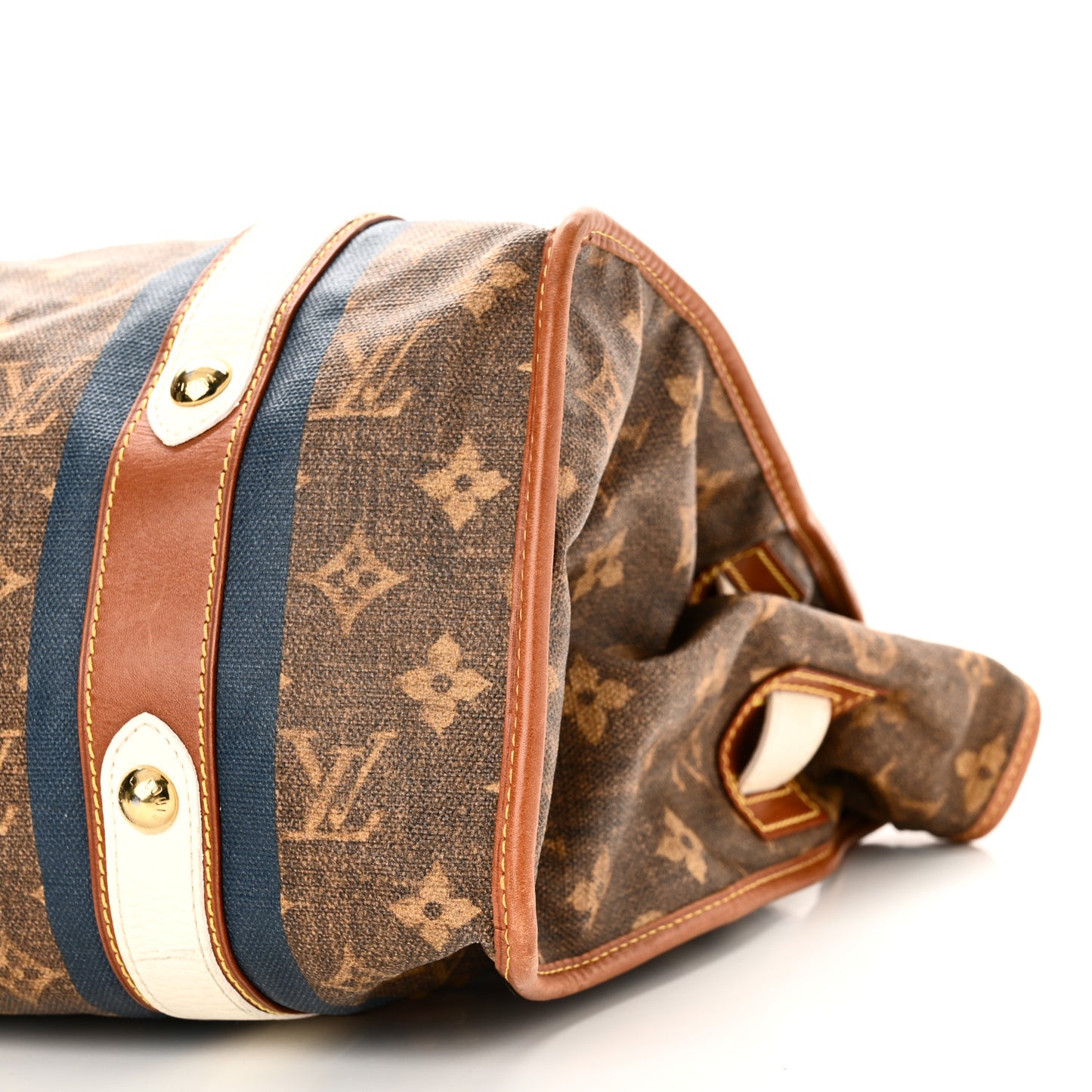 Monogram Rayures Tisse Sac GM Blue
