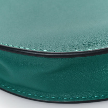 Valentino Garavani Calfskin Mini Vlogo Hobo Bag Emerald Green 6 of 7
