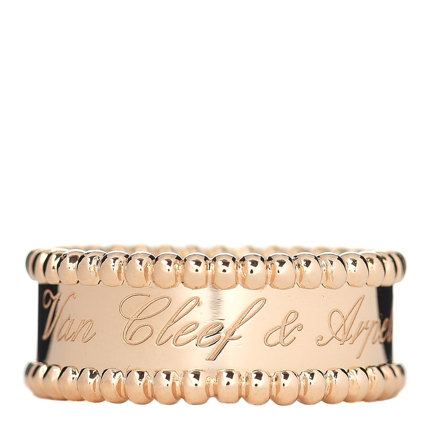 18K Yellow Gold Perlee Signature Ring 52 6