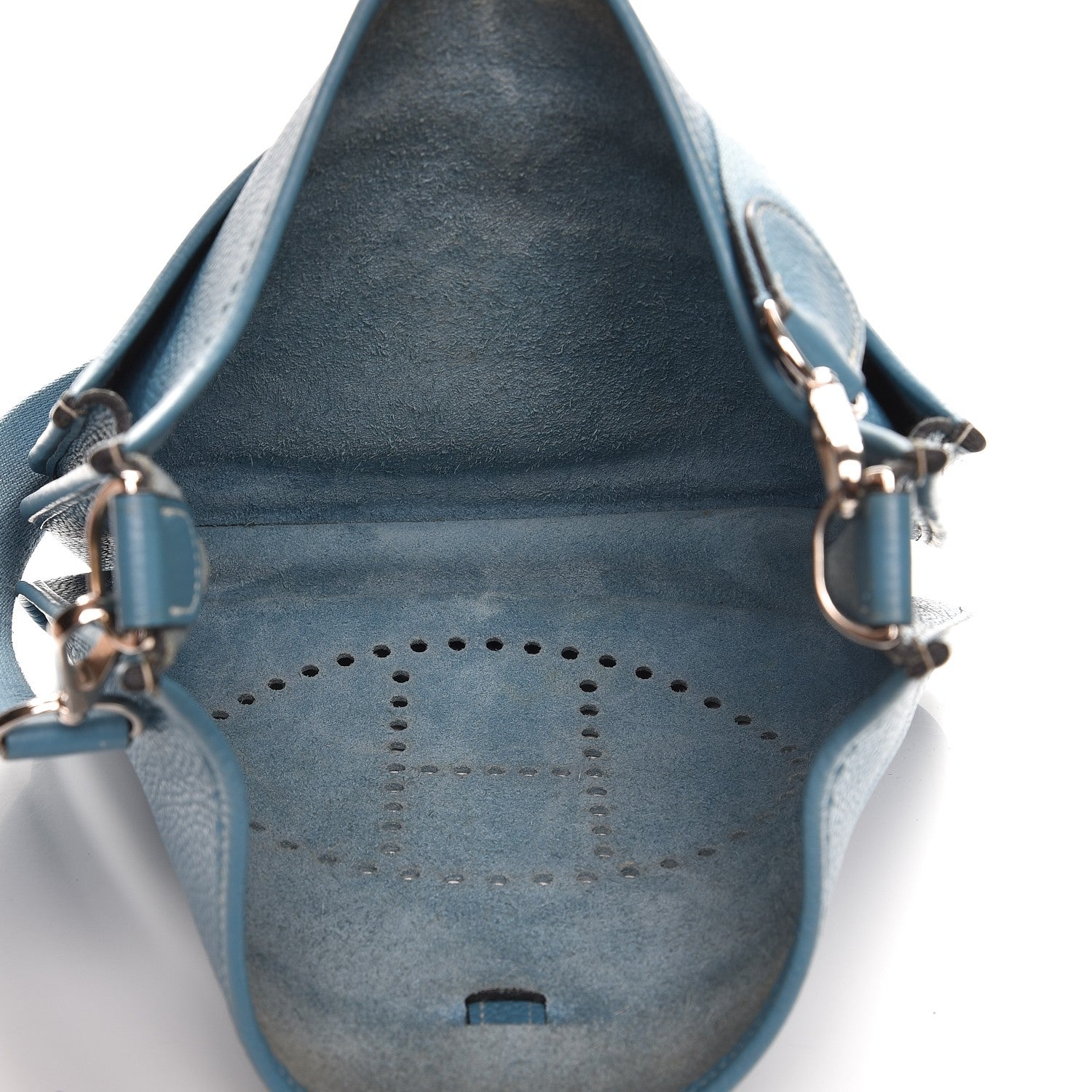 Hermes Taurillon Clemence Evelyne II GM Blue Jean 5 of 8