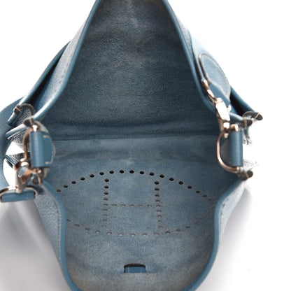 Hermes Taurillon Clemence Evelyne II GM Blue Jean 5 of 8