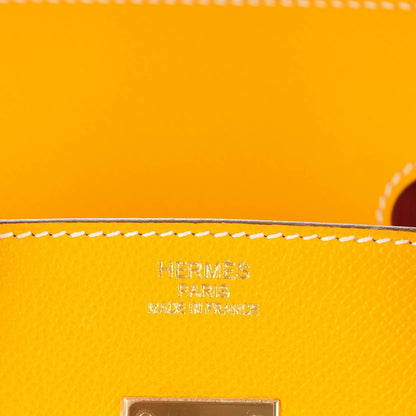 Hermes Epsom Candy Birkin 35 Jaune D'Or Feu 19 of 26