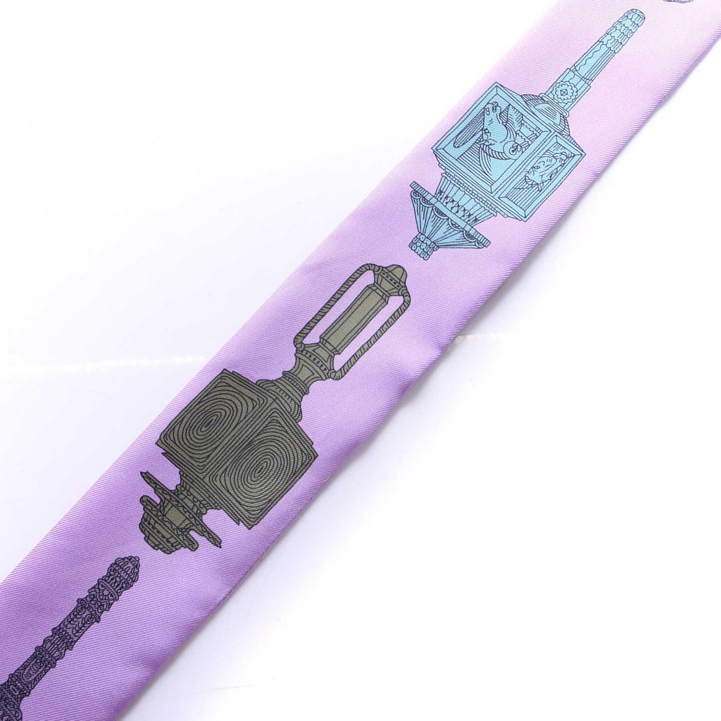 Silk Merveilleuses Lanternes Twilly Parme Turquoise Kaki