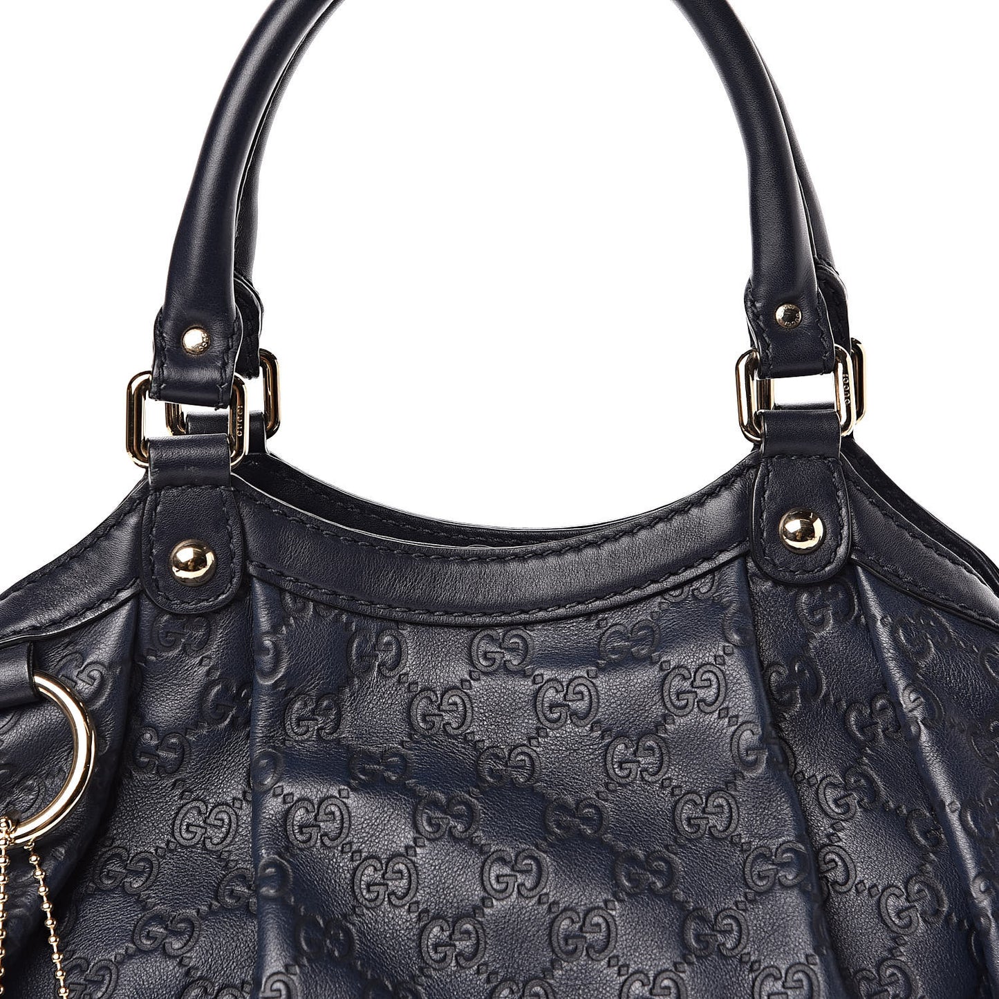 Guccissima Medium Sukey Tote Blue