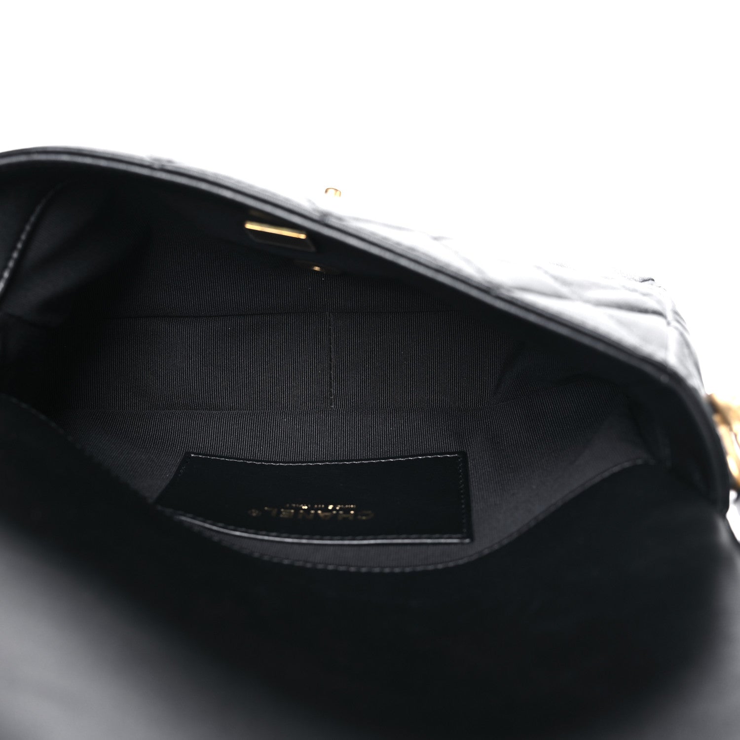 Chanel Lambskin Quilted CC Flap Shoulder Bag Black 5 of 10