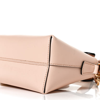 Fendi Vitello King Logo Embossed Mini By The Way Boston Bag Light Rose 12 of 12