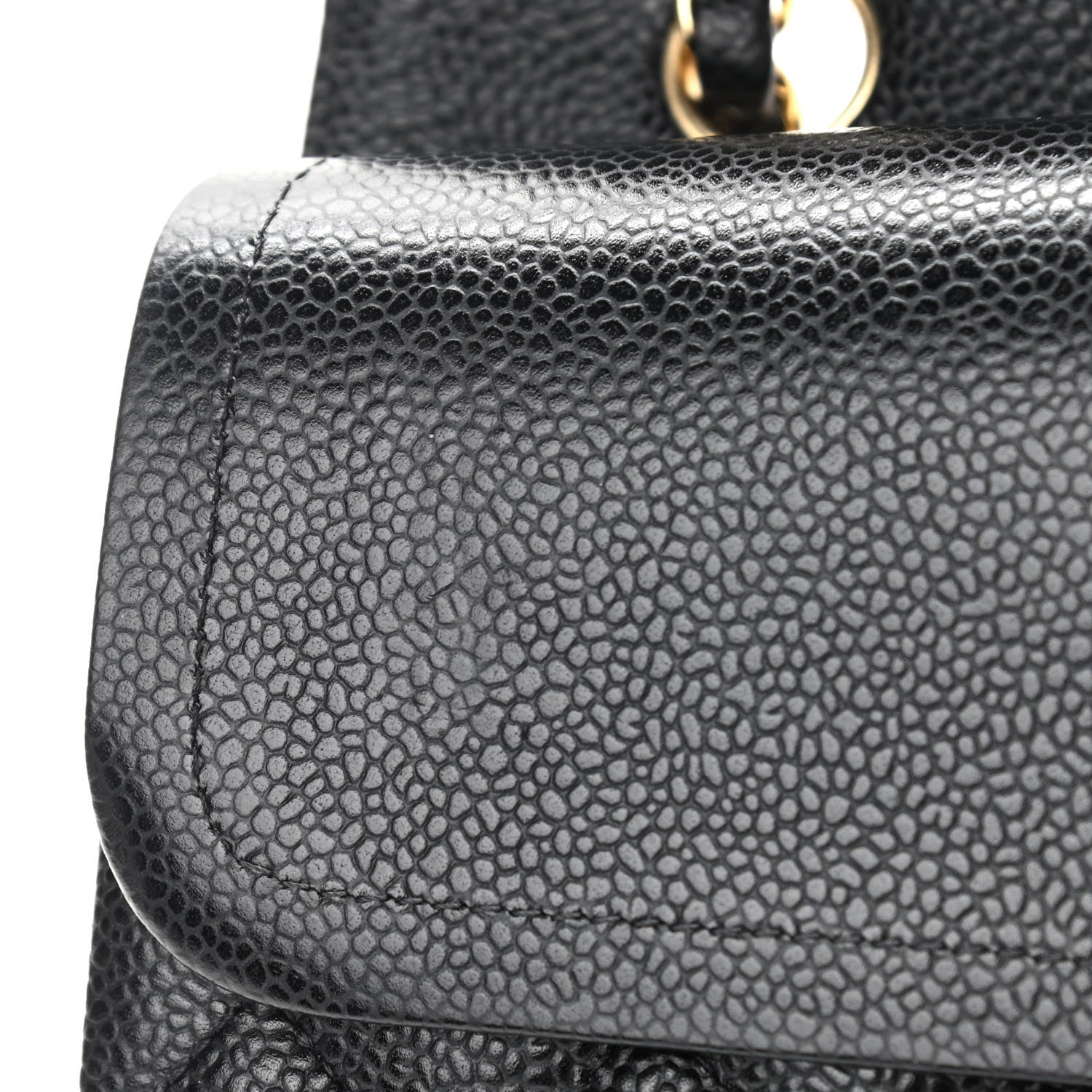 Chanel Caviar Quilted Medium Double Flap Black 8 of 14