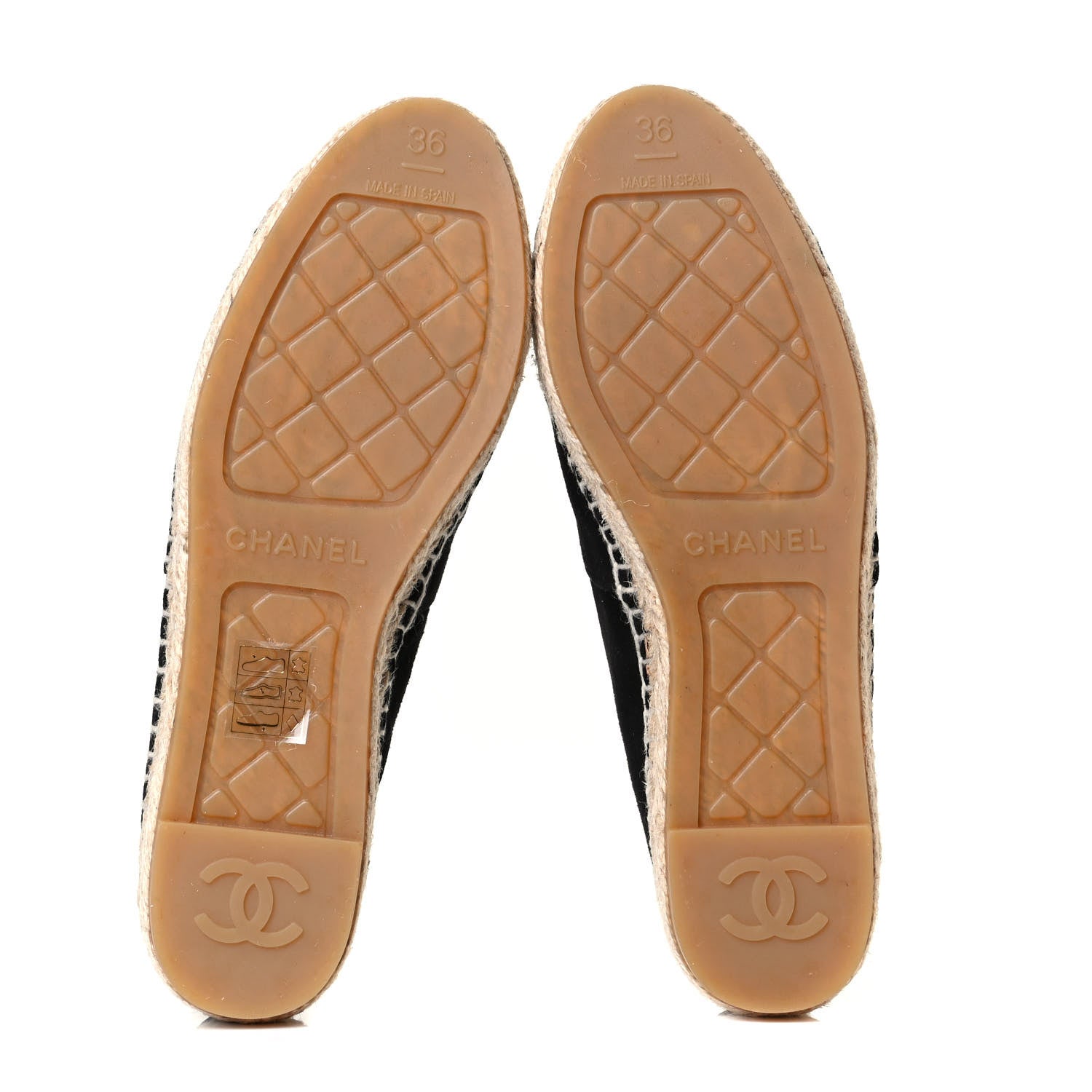 Chanel Suede CC Espadrilles 36 Black 7 of 17