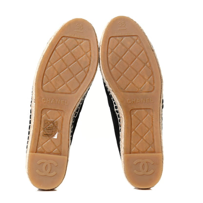 Chanel Suede CC Espadrilles 36 Black 7 of 17