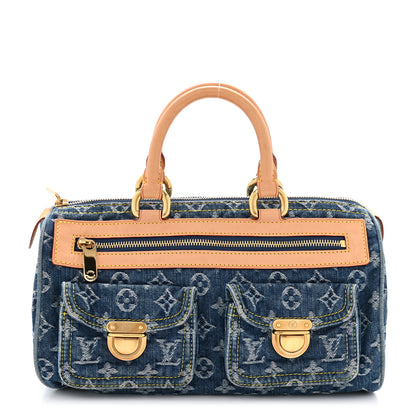 Louis Vuitton Monogram Denim Neo Speedy Blue 1 of 13