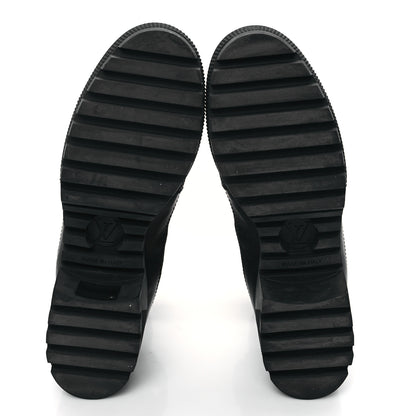 Louis Vuitton Suede Calfskin Laureate Platform Desert Boots 39 Black 5 of 8