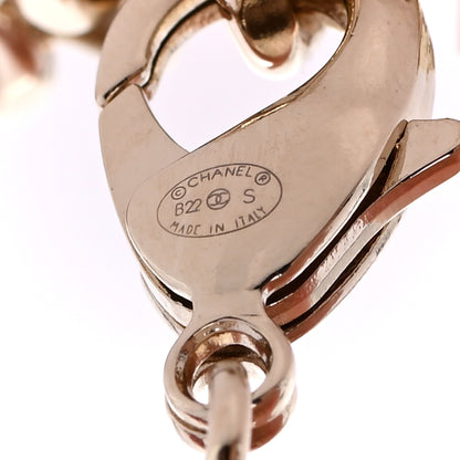 Chanel Crystal Chain CC Link Bracelet Gold Silver 4 of 5