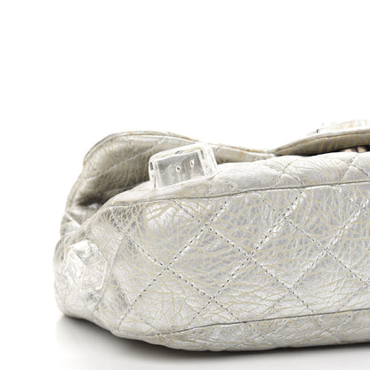 Chanel Calfskin Ice Cube On the Rocks Medium Flap Silver 7 of 10