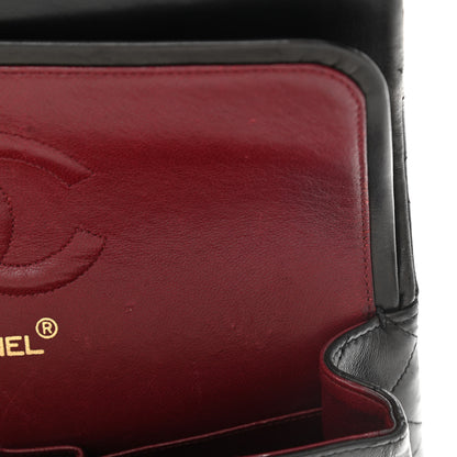 Chanel Lambskin Quilted Medium Double Flap Black 11 of 12