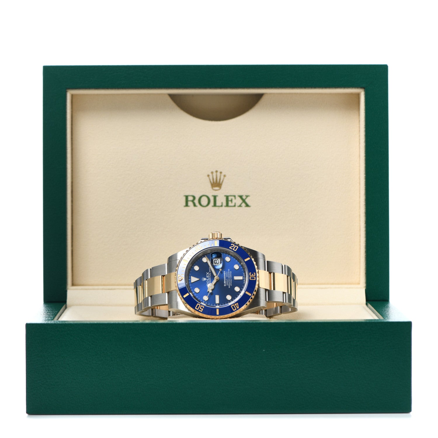Rolex Stainless Steel 18K Yellow Gold 41mm Submariner Date Watch Royal Blue 126613LB 5 of 5