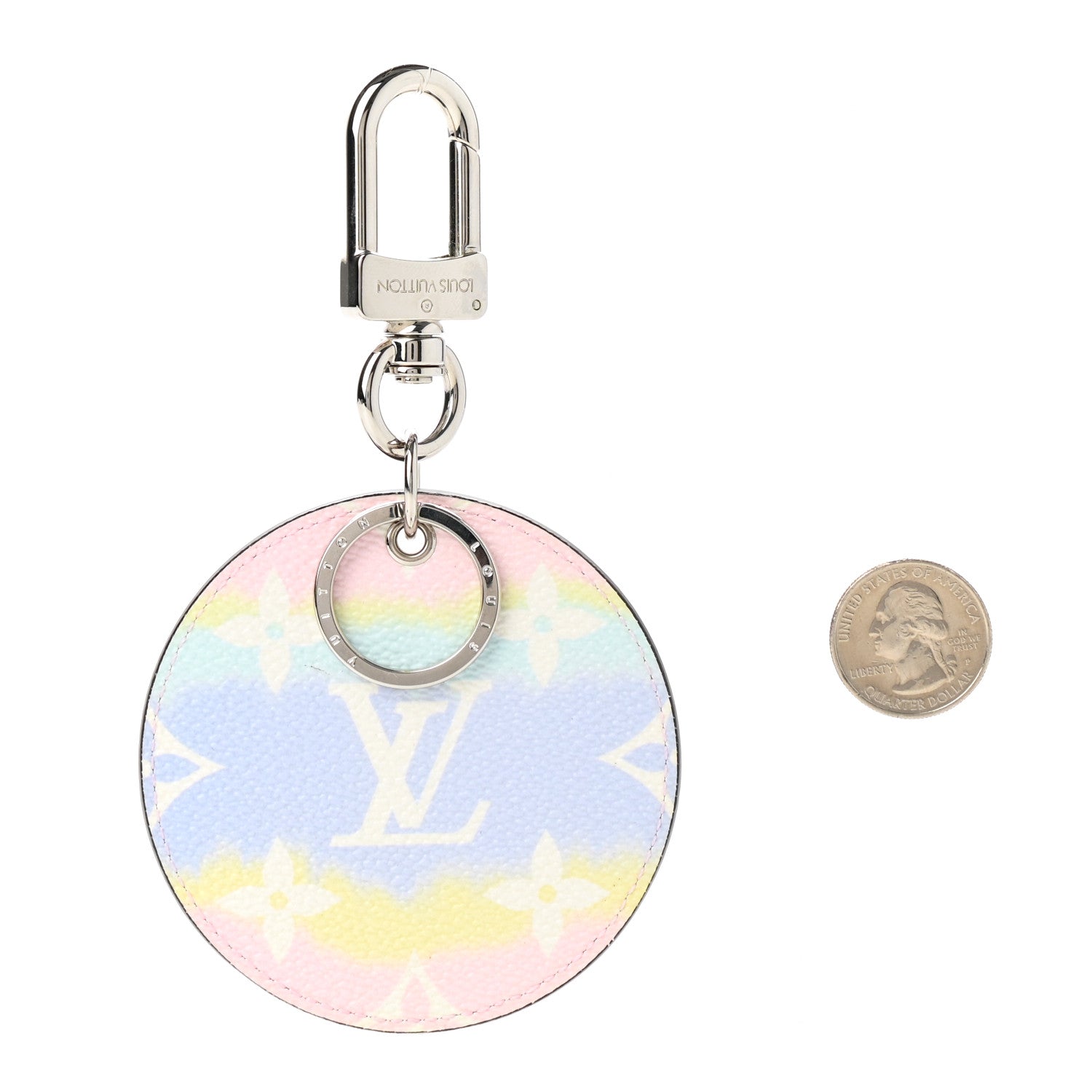 Louis Vuitton Monogram Escale Bag Charm Key Holder Pastel 2 of 3