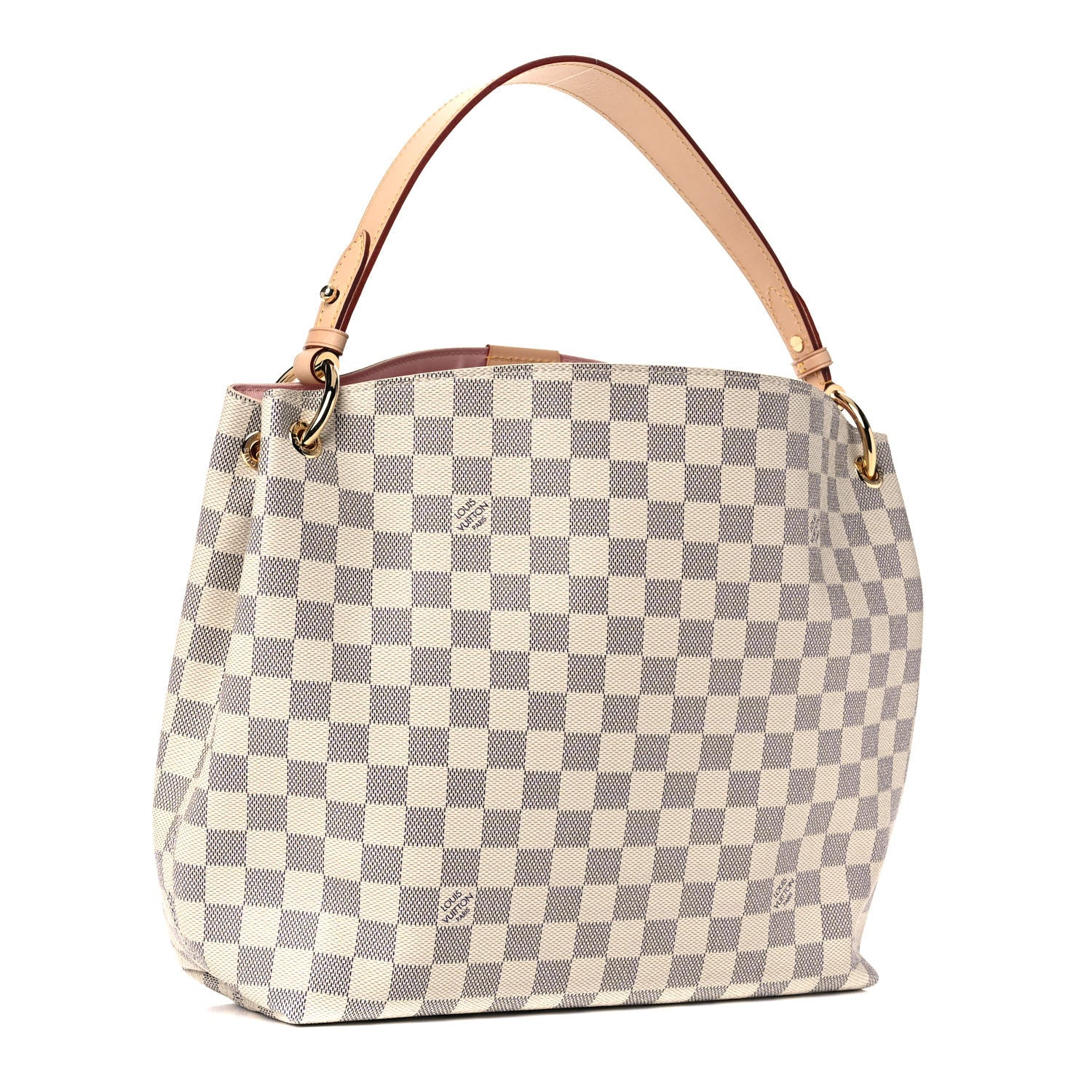 Louis Vuitton Damier Azur Graceful PM Rose Ballerine 3 of 12