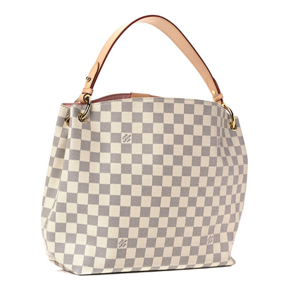 Louis Vuitton Damier Azur Graceful PM Rose Ballerine 3 of 12