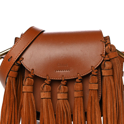 Chloe Calfskin Hudson Fringe Shoulder Bag Caramel 7 of 12