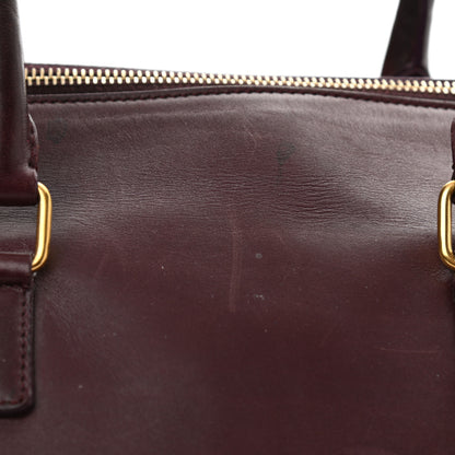 Saint Laurent Calfskin Classic Duffle 12 Wine 12 of 17
