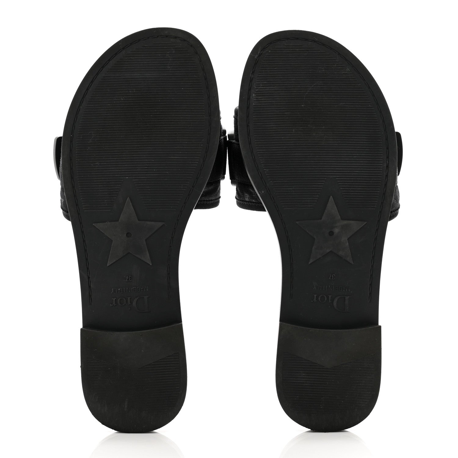 Christian Dior Technical Stretch Fabric Camouflage Dio(r)evolution Slide Sandals 37 Black Military 5 of 8