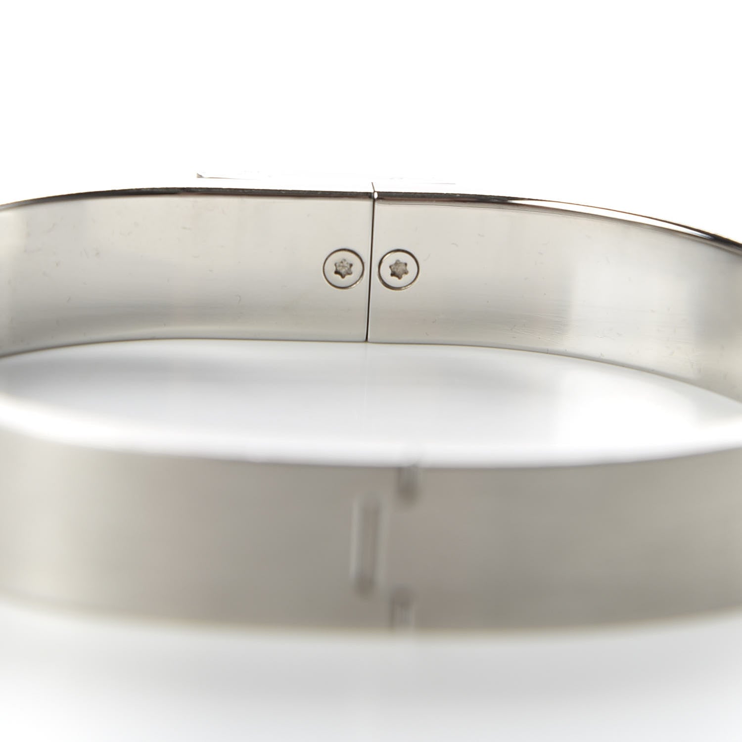 Hermes Brushed Paladium Jet Bracelet 4 of 7