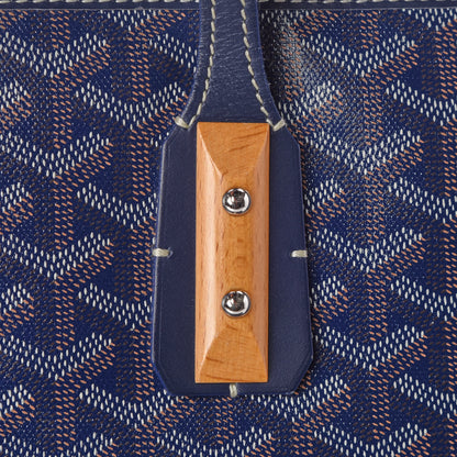 Goyard Goyardine Marquises Tote Navy 11 of 14