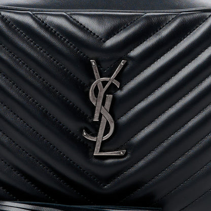 Saint Laurent Calfskin Matelasse Monogram Lou Camera Bag Black 8 of 11