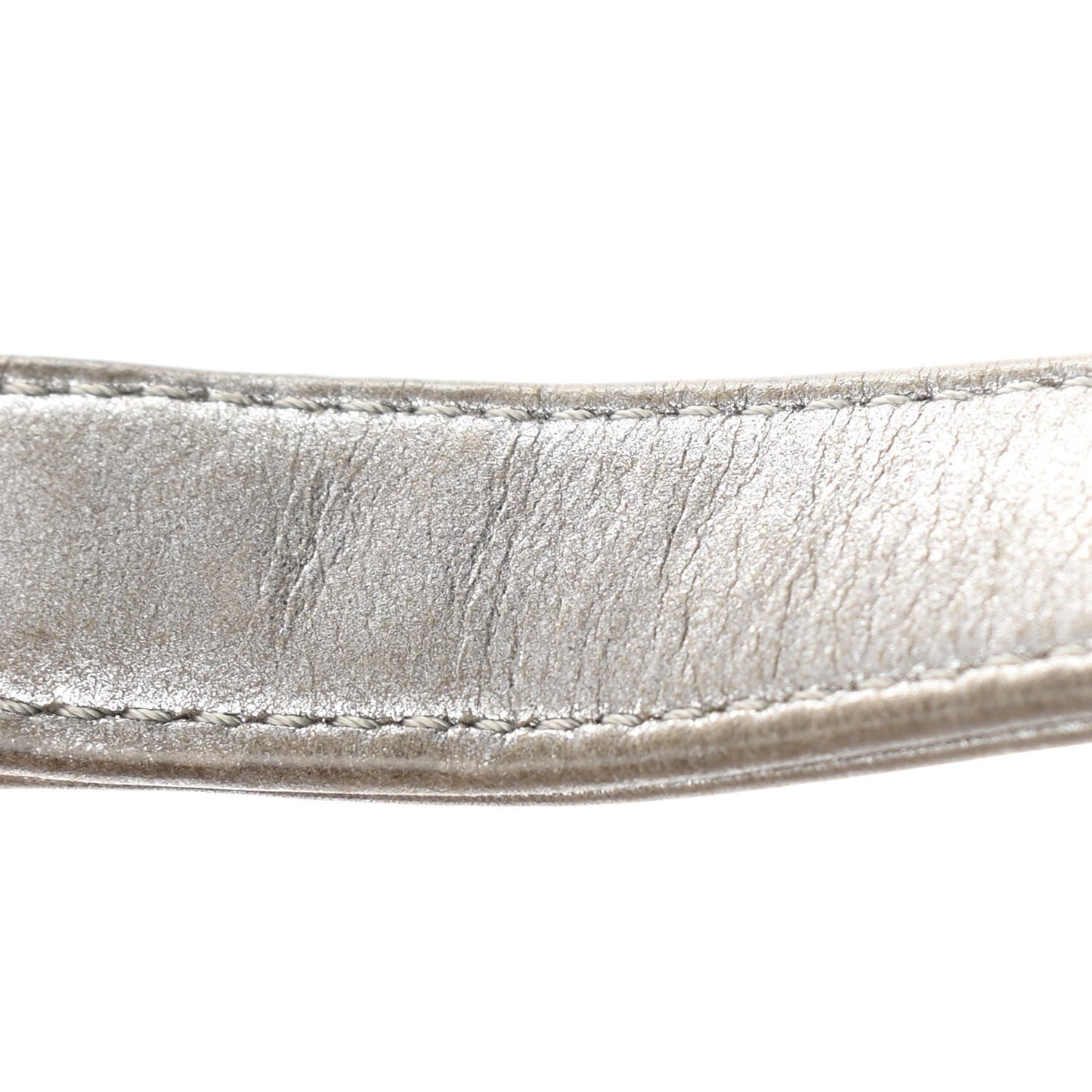 Metallic Calfskin Quilted New Medium Boy Flap Khaki