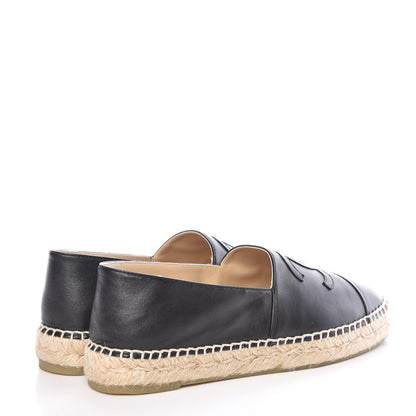 Chanel Lambskin CC Espadrilles 39 Black 4 of 10