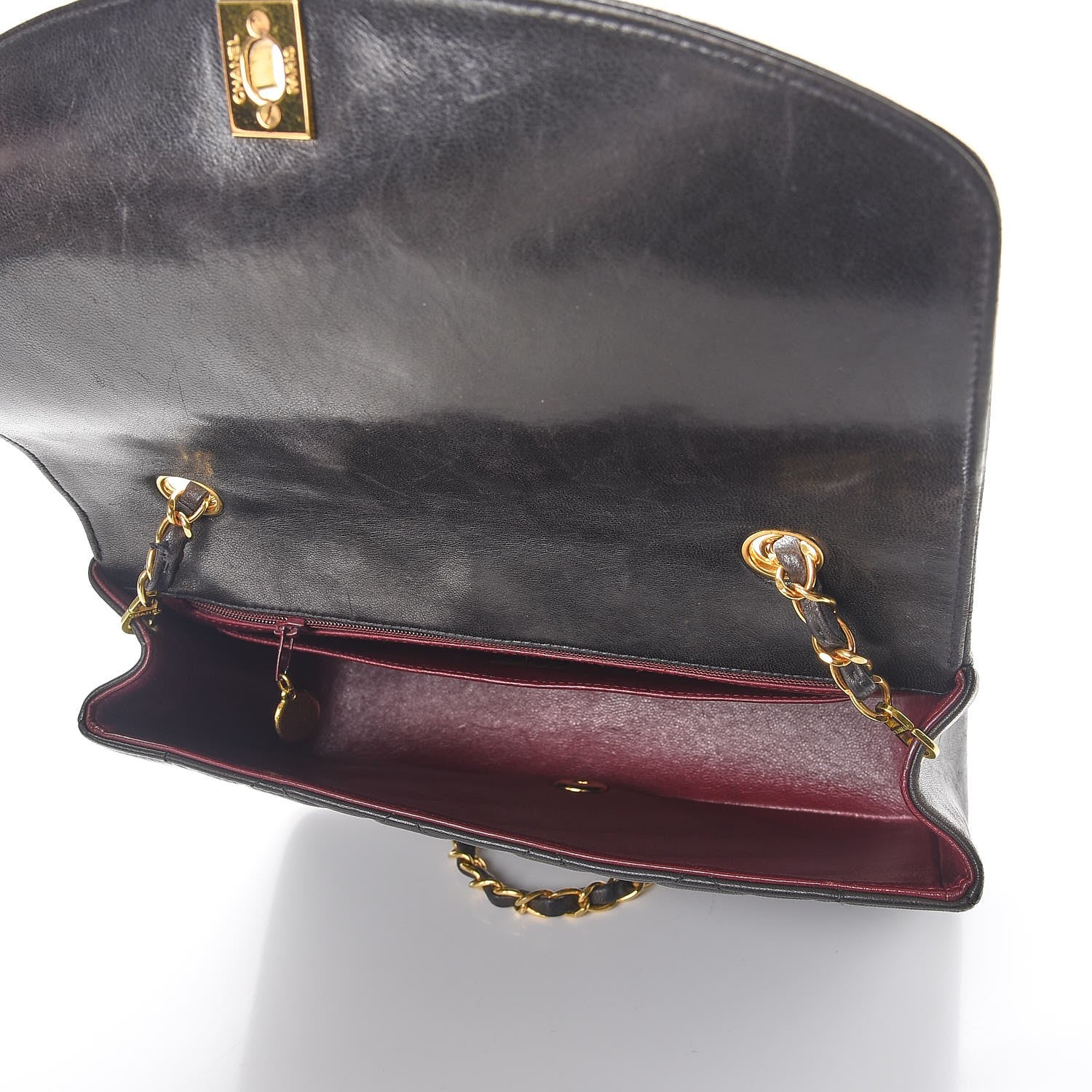 Chanel Lambskin Quilted Medium Single Flap Black 5 of 10