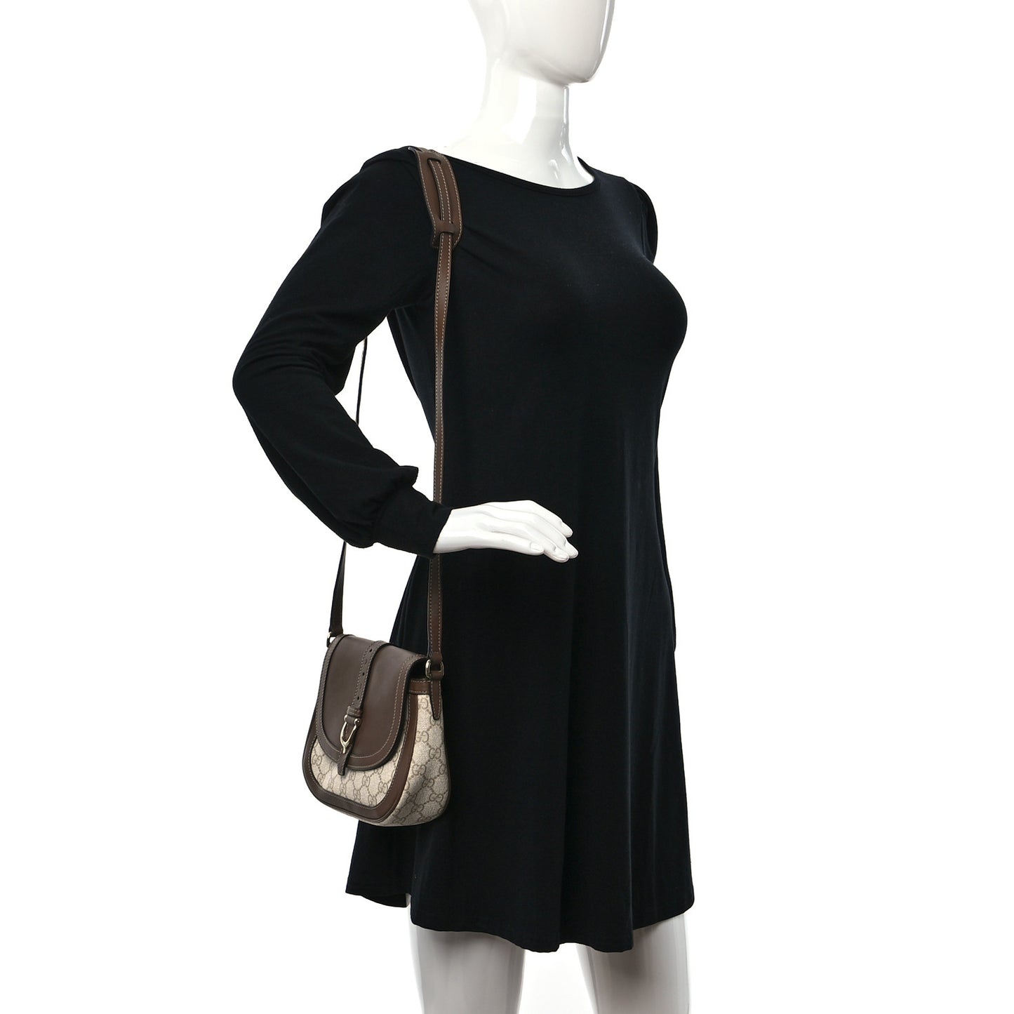 GG Supreme Monogram Small Nice Messenger Bag Brown