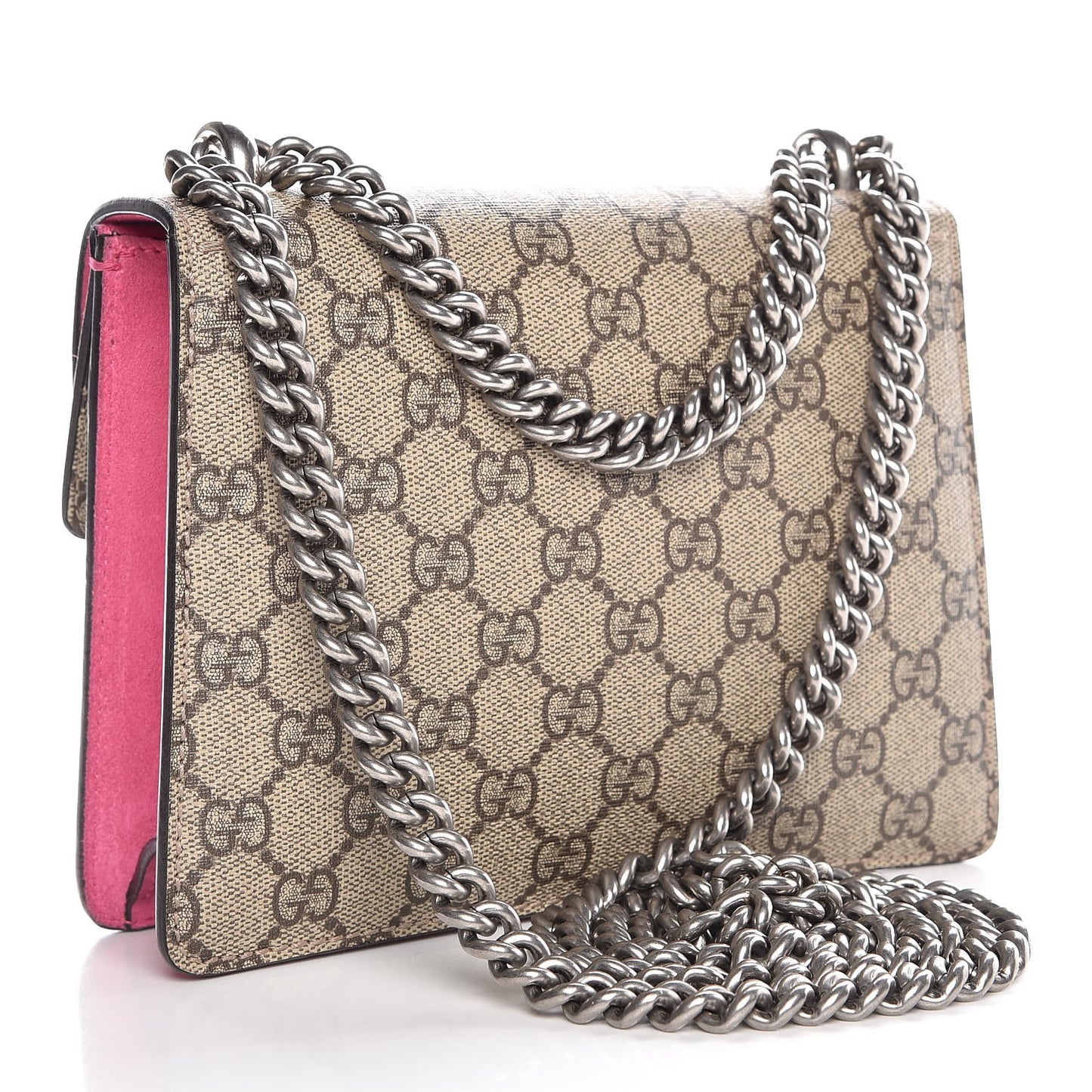 GG Supreme Monogram Mini Dionysus Shoulder Bag Pink